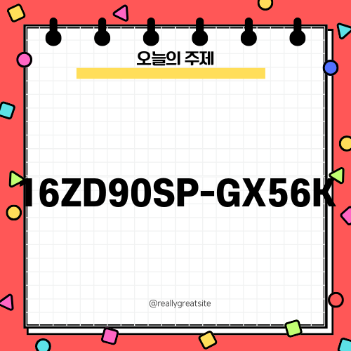 LG 그램 16 16ZD90SP-GX56K 체험 후기