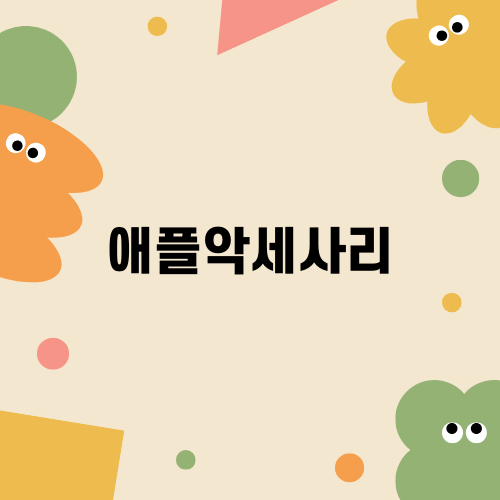 완벽한 애플악세사리 선택법