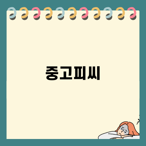 중고피씨의 성능과 경제성